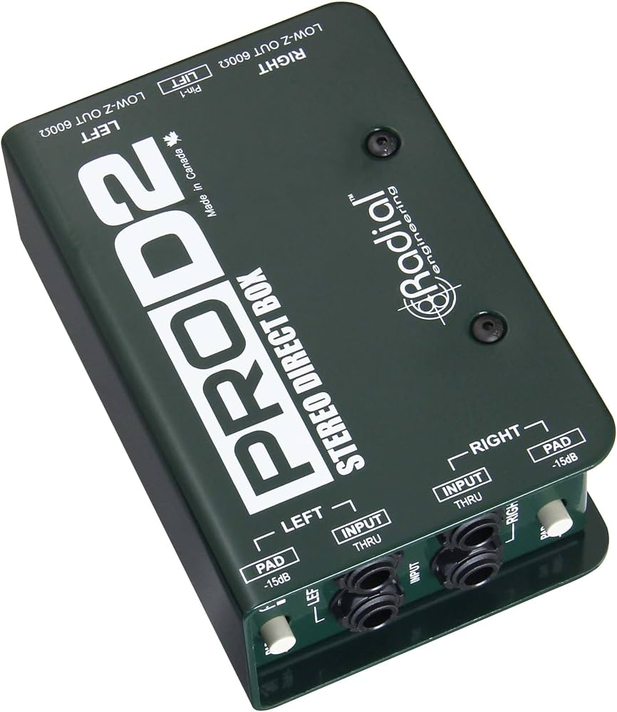 DI Radial Pro D2 passive 2ch huren