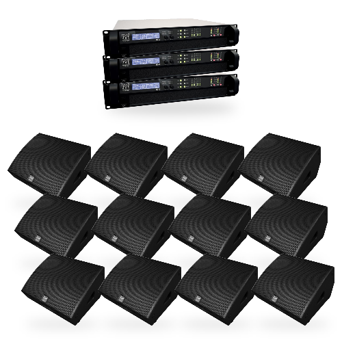 12x LE100 Floor Monitor Set [Martin Audio] huren