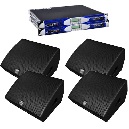 4x LE100 Floor Monitor Set [Martin Audio] huren